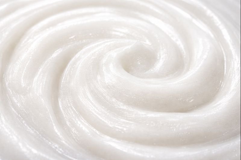 Thick and creamy shampoo texture creamy shampoo texture