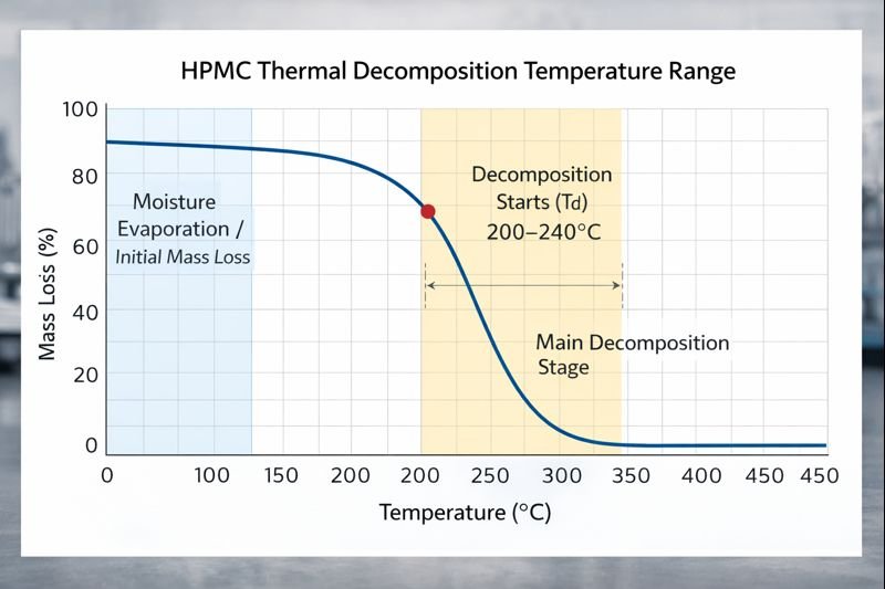 HPMC Thermal Decomposition Temperature Range HPMC decomposition temperature chart