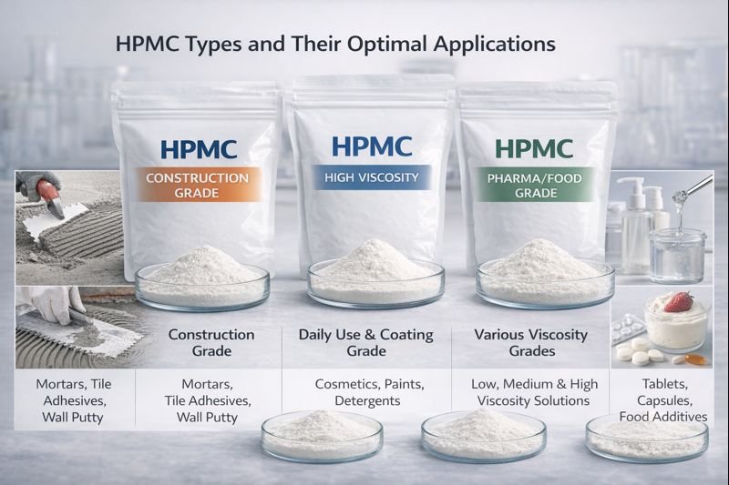 HPMC Types and Their Optimal Applications Different HPMC types and their applications