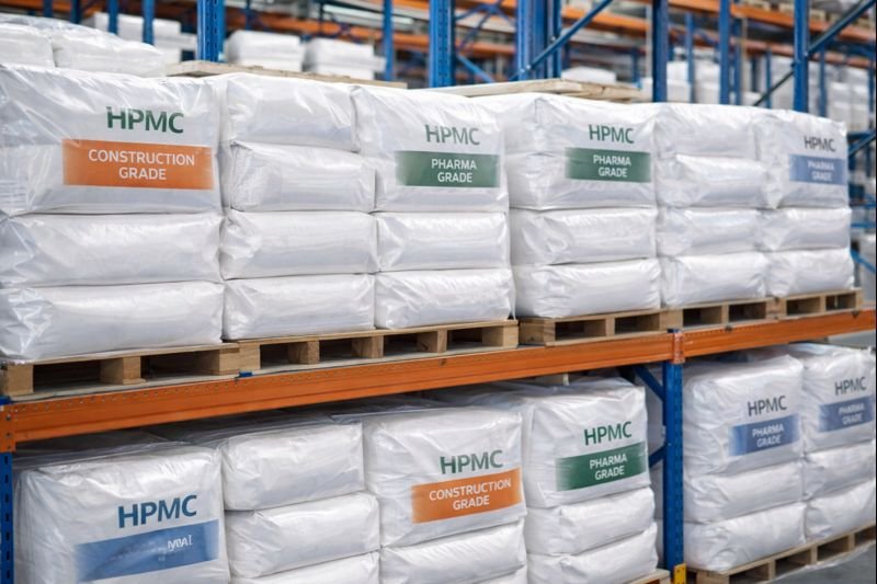 Properly stored HPMC bags in warehouse HPMC storage in warehouse