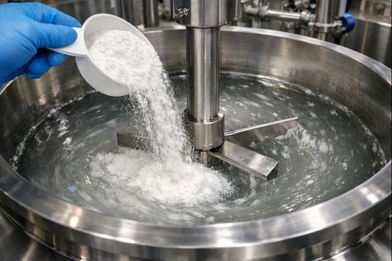 Adding fresh HPMC to restore viscosity HPMC thickening process