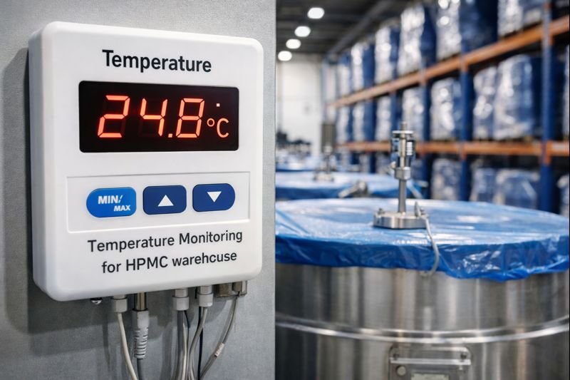 Temperature monitoring system for HPMC warehouse Temperature monitoring for HPMC storage