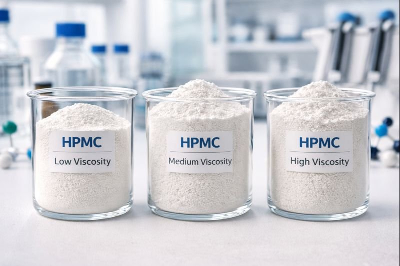 Various HPMC samples with different viscosities