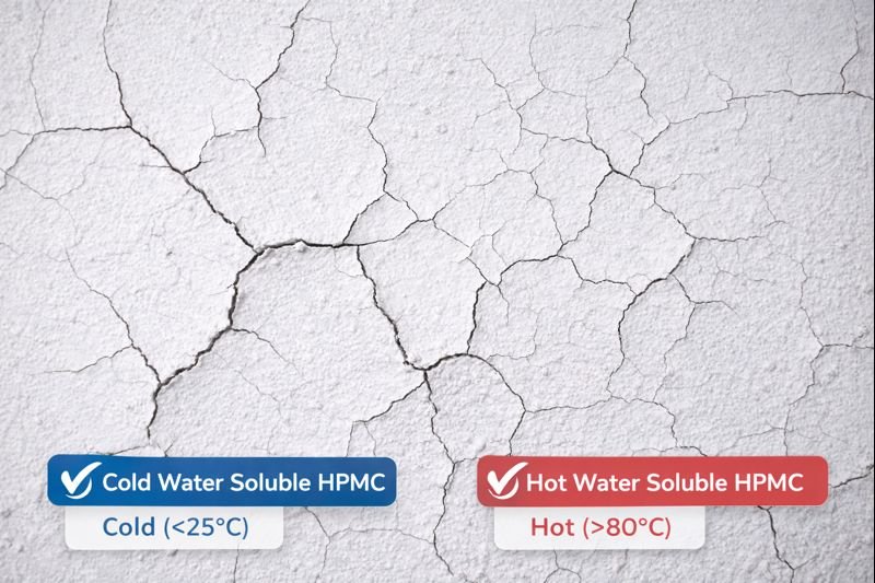 putty powder cracking on wall surface