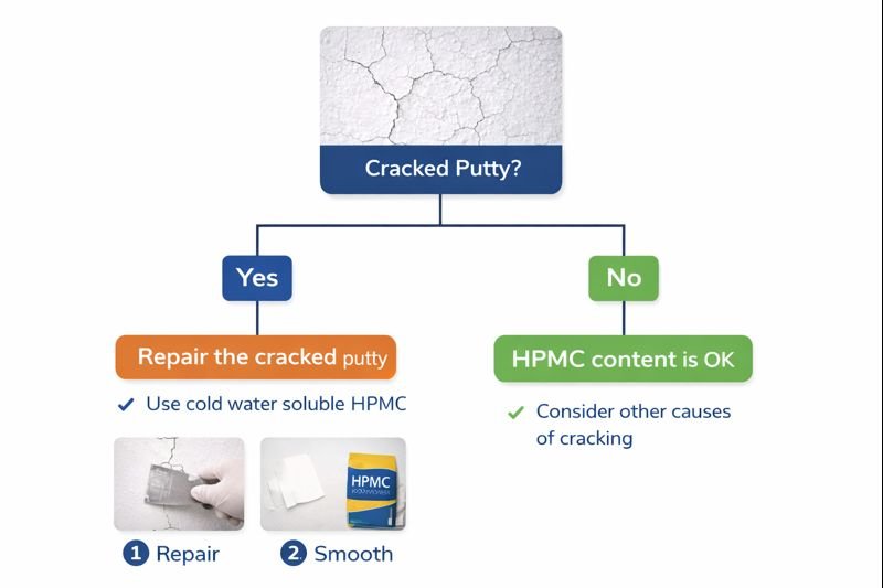 decision tree for dealing with cracked putty