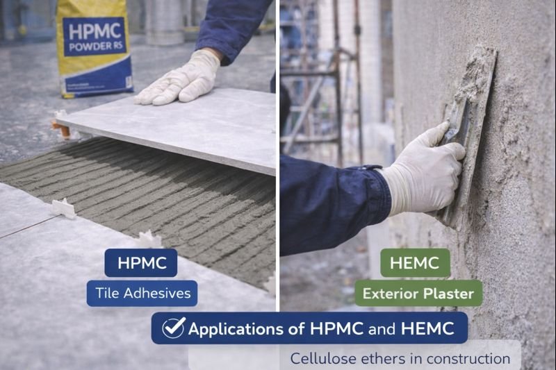 Applications of HPMC and HEMC in construction