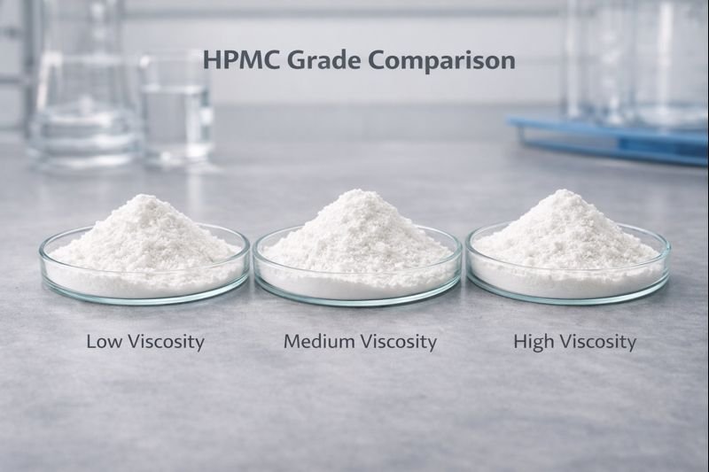 HPMC different grades comparison