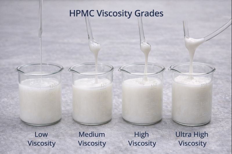 Various HPMC viscosity grades for different applications HPMC viscosity grades