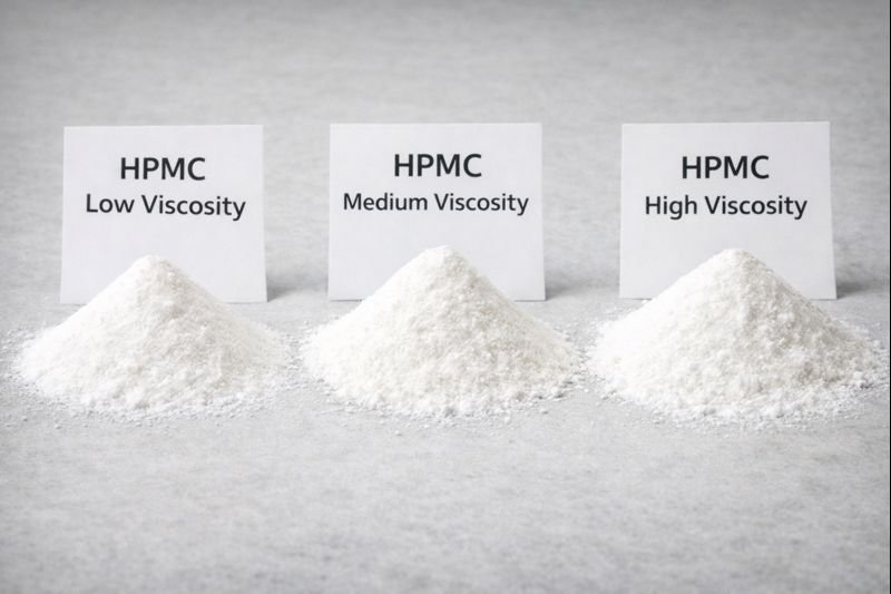 Different HPMC grades samples