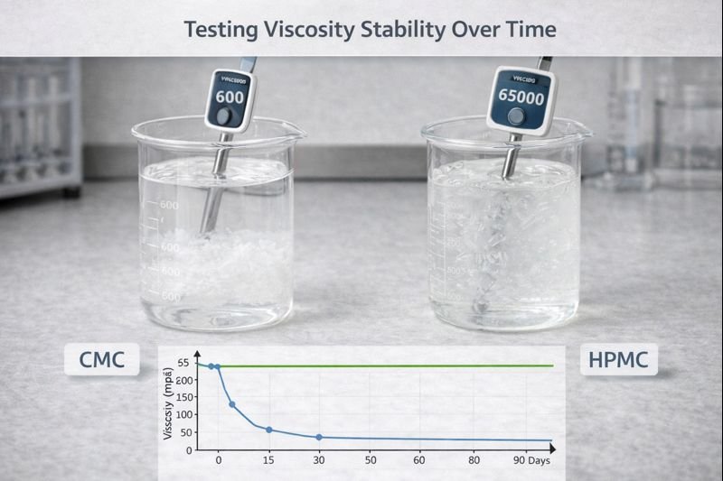CMC vs HPMC viscosity stability comparison