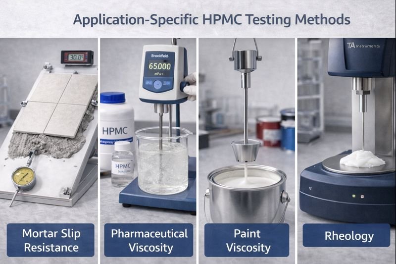 Application-specific HPMC testing methods