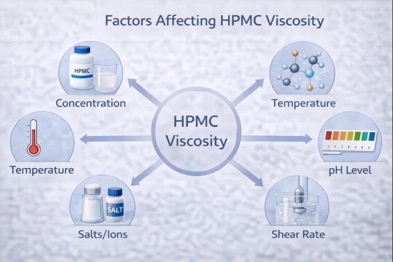 Multiple factors influencing HPMC performance Factors affecting HPMC viscosity