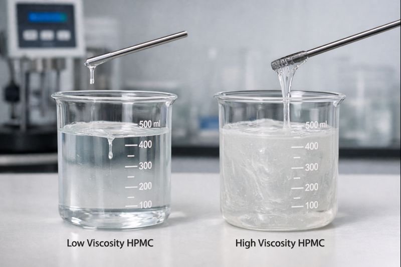 Low vs High Viscosity HPMC HPMC viscosity comparison
