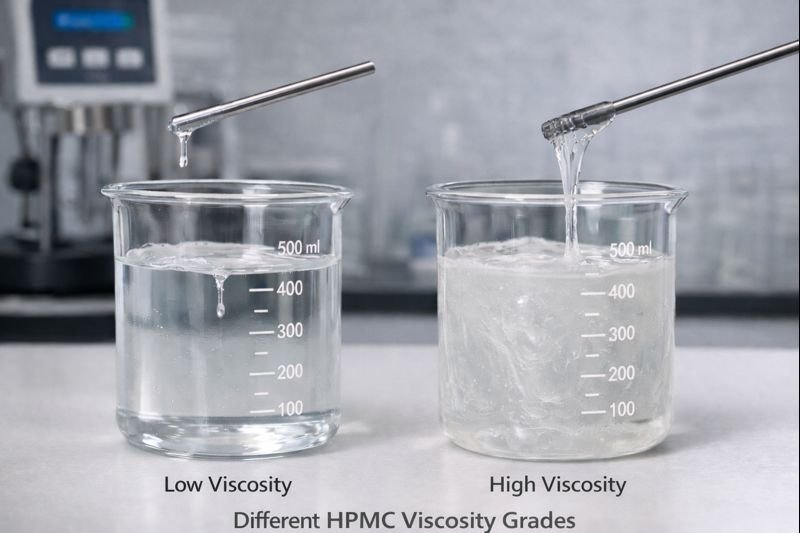 Different HPMC viscosity grades HPMC viscosity comparison