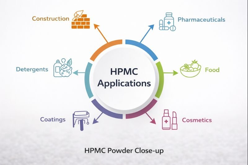 HPMC applications by industry HPMC applications chart
