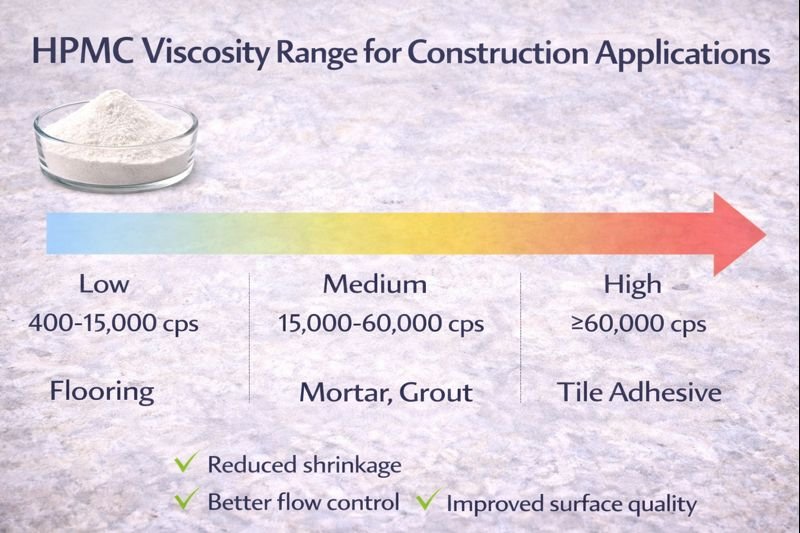HPMC viscosity range chart