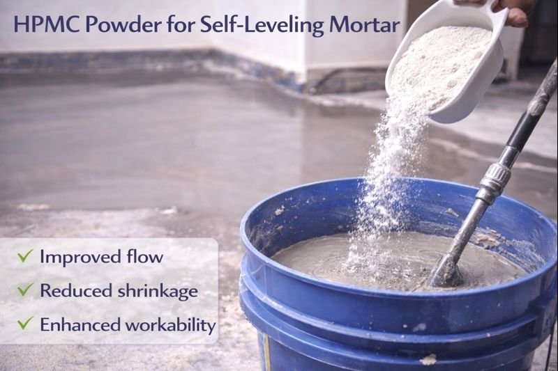 HPMC powder used in self-leveling compounds HPMC powder for self-leveling mortar