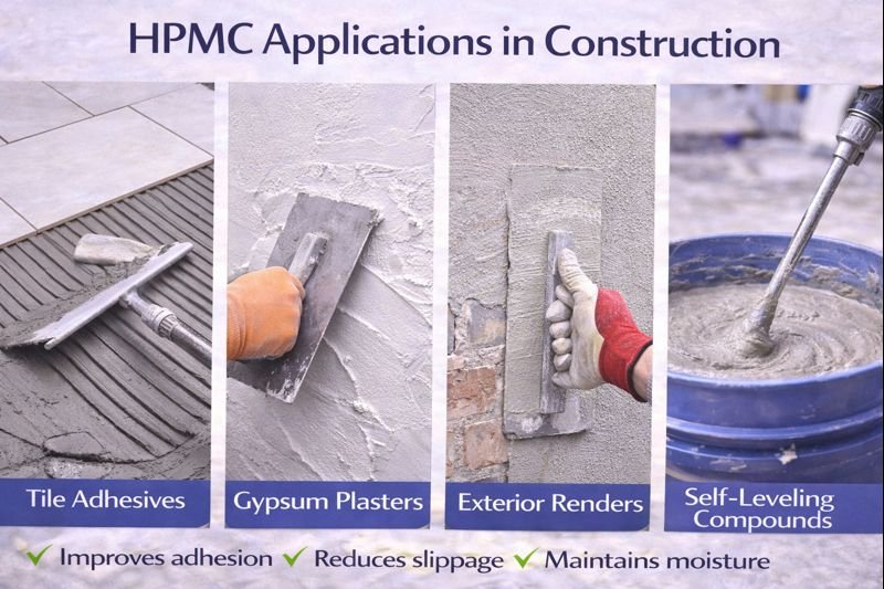 HPMC applications across construction projects HPMC applications in construction