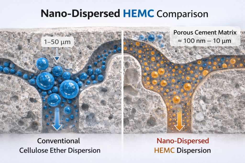 Nano-dispersed HEMC comparison