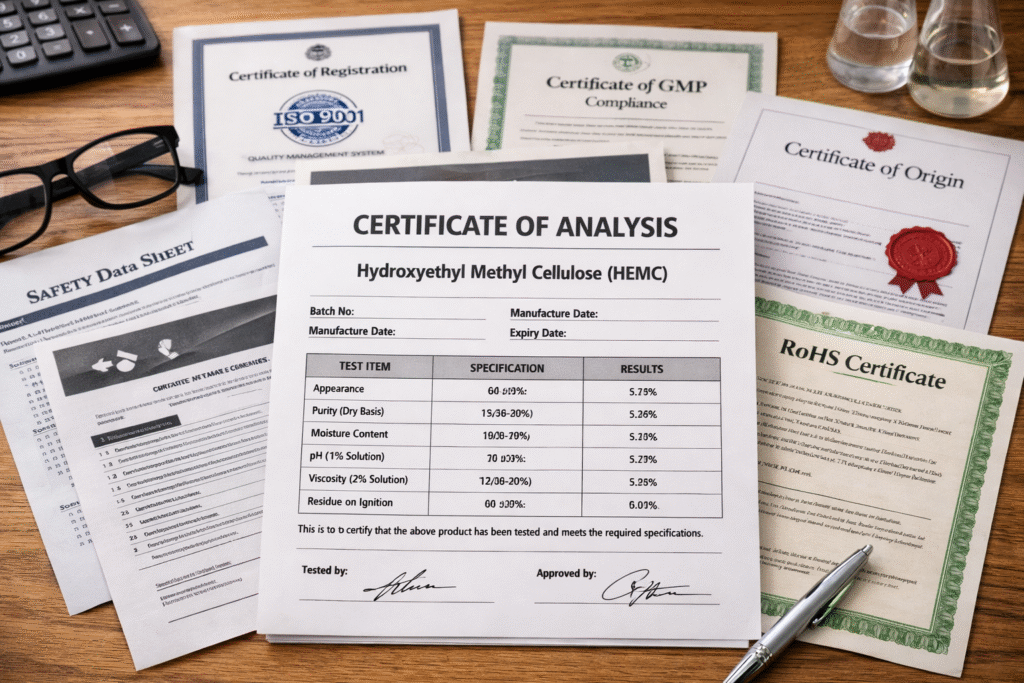 HEMC quality certifications