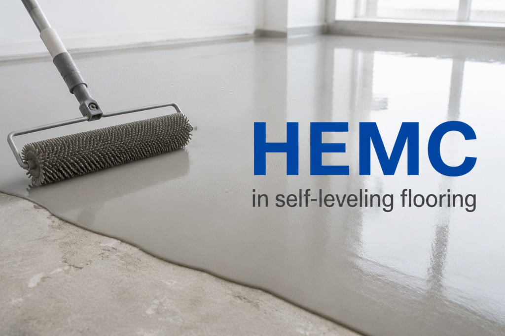 HEMC in self-leveling flooring Self-leveling flooring application with HEMC