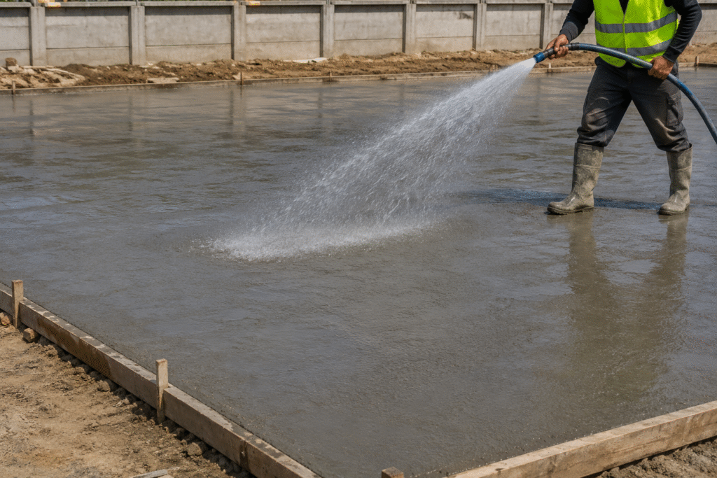 concrete curing process concrete curing process