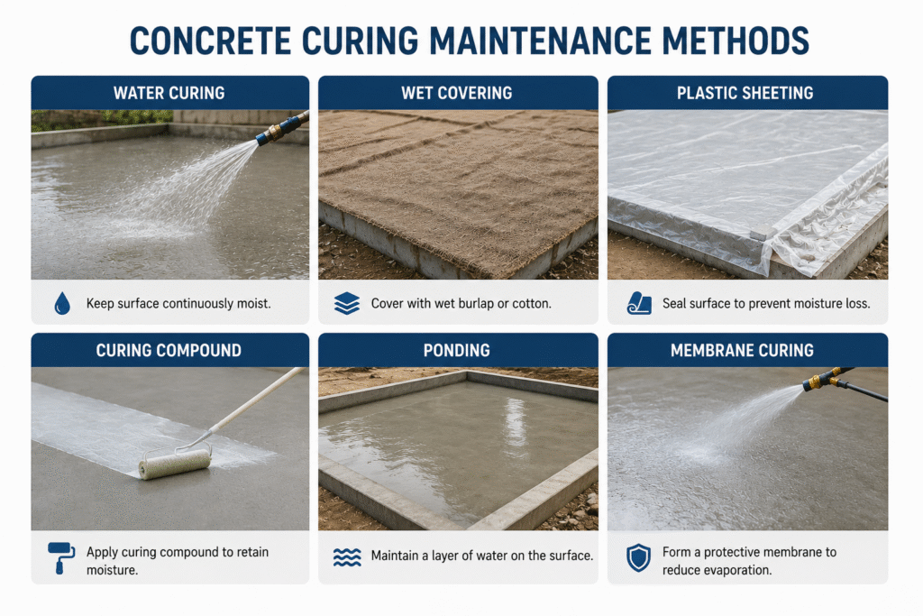 concrete curing maintenance methods concrete curing maintenance methods