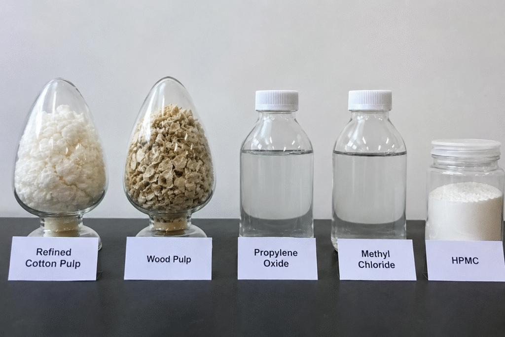 HPMC raw materials used in production HPMC raw materials used in cellulose ether production