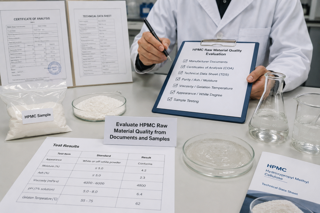 Evaluate HPMC raw material quality before purchase evaluate HPMC raw material quality from manufacturer documents and samples